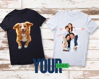 Personalised T Shirt, custom, any logo, any text, customised clothing, your brand