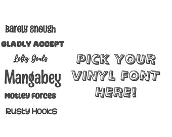 Custom Vinyl Decal Sticker: Personalized Text for Tumblers & Gifts