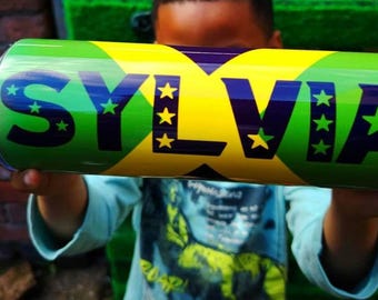 Personalized Country Flag Tumbler: 20oz Stainless Steel Travel Cup