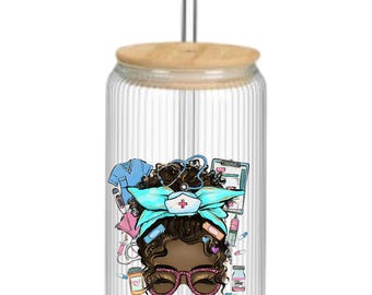 Personalized Libbey Glass Cup: Custom Iced Coffee Beer Can Glass