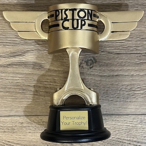 Cars Piston Cup Trophy - Personalized Engraving Available!