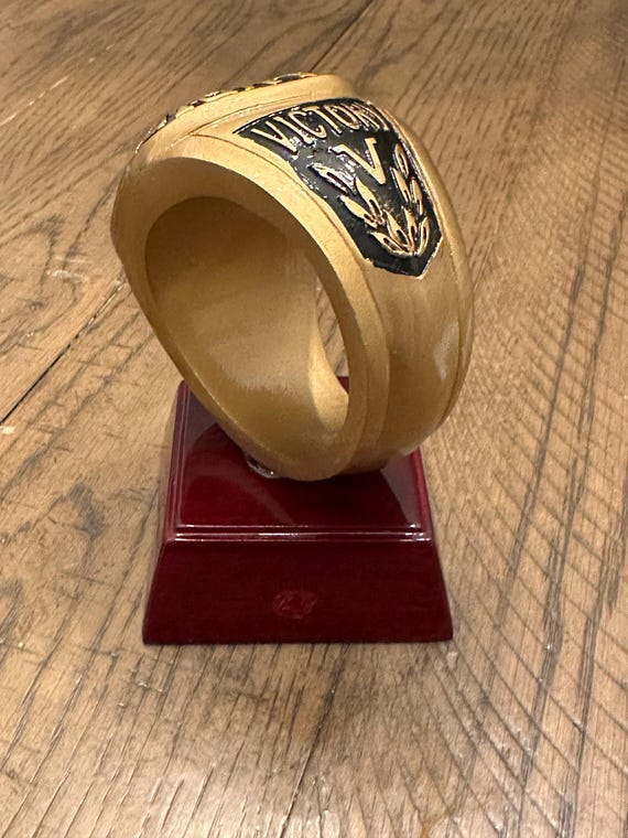 Championship Ring Trophy (4”) Custom Engraving Available!