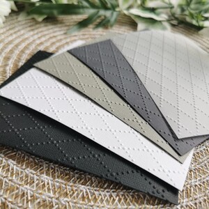 10 x Embossed Paper Check Scrapbooking Card Toppers JunkJournal Bulletjournal