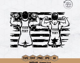 US 2 Male Wrestling Svg | Wrestling Svg | Wrestling Team Svg | Wrestler Svg | Martial Art Clipart | Wrestling Dad Stencil | Wrestling Shirt
