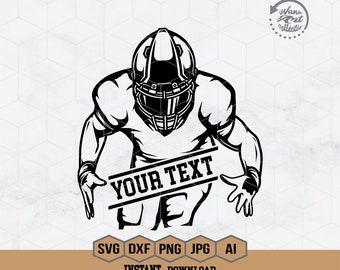 Football Svg | Football Player Svg | American Football Svg | Football Name Svg | Football Team | Football Season | Football Shirt | Png Dxf