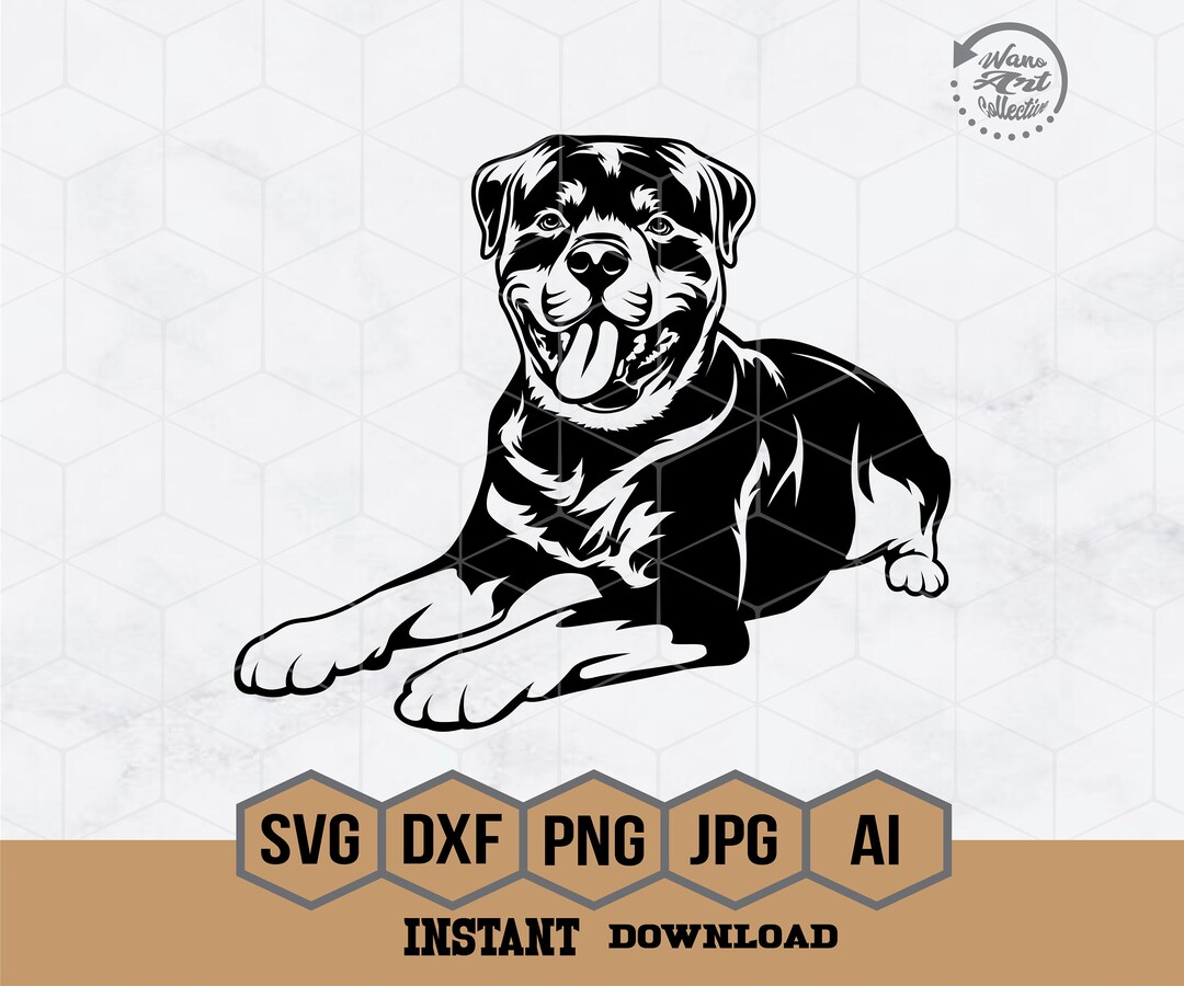 Rottweiler Svg | Rottweiler Peeking Svg | Dog Breed Svg | Domestic Dog ...