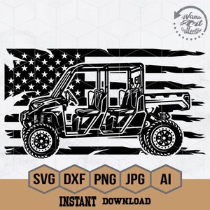 US Polaris Ranger Svg | 4 Seater Svg | Atv Ranger Svg | 4 Wheelers Svg | Off Road Vehicle Svg | ATV Svg | UTV Svg | Atv Clipart | Utv Png