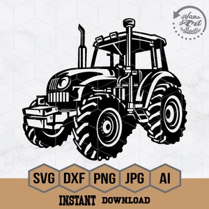 Farm Tractor SVG | Tractor Svg | John Deere Tractor Svg | Farmer Svg | Tractor Clipart | Tractor Cricut |  Farm Shirt | FarmLife Png Dxf Eps