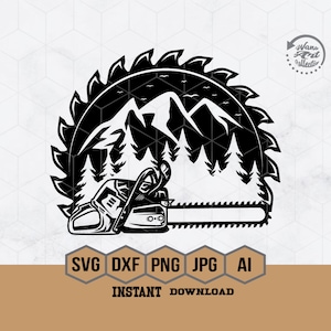 Wood Saw Blade SvG, Logger Svg, Wood Blade Svg, Lumberjack Scene Svg, Wood Saw Blade with Trees, Lumberjack svg , Png, Vector, Clipart