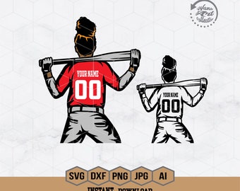 Softball Girl Svg | Softball Player Svg | Sport Girl Svg | Softball Kid Svg | Softball Player Clipart | Softball Cutfile | Png Eps Ai