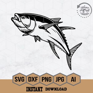 Tuna Fish Svg | Fishing Svg | Tuna Fishing Svg | Tuna Svg | Tuna Clipart | Tuna Cricut | Fisherman Svg | Fishing Shirt | Png Eps Dxf Ai