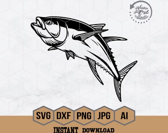 Tuna Fish Svg | Fishing Svg | Tuna Fishing Svg | Tuna Svg | Tuna Clipart | Tuna Cricut | Fisherman Svg | Fishing Shirt | Png Eps Dxf Ai