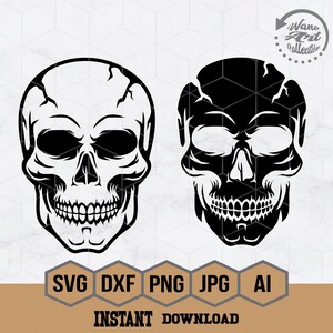 Skull SvG, Skull Head Svg, skeleton svg, Skull Clipart, Skull Illustration, Skull Shirt, Skull Silhouette, Skull Cut Files, Skull Png