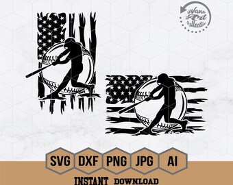 SVG de sóftbol de EE. UU., SVG de sóftbol, SVG de jugador de sóftbol, Clipart de sóftbol, Archivo de corte de sóftbol, Archivos de corte SVG de sóftbol para Cricut, Png Dxf Jpg