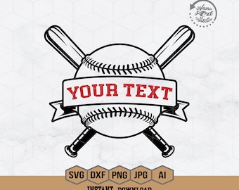 Personalized Name | Baseball Bat Svg | Softball / Baseball Svg | Baseball Mom Svg | Baseball Game Svg | Baseball Shirt | Baseball Png Dxf