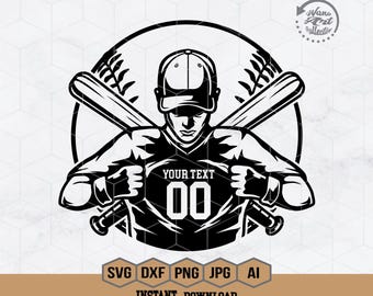 Baseball Papa geschnitten Datei | Personalisierte Name | Baseball Team geschnitten Datei | Baseball Spieler SVG | Baseball Clipart | Baseball Schnittdatei | Baseball Schablone