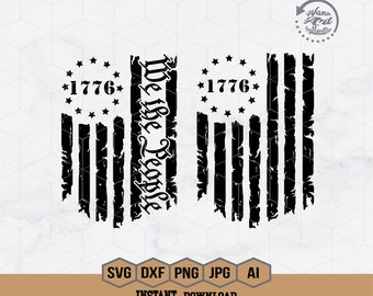 Noi il popolo SVG / 4 luglio SVG / Bandiera 1776 SVG / Bandiera americana SVG / Giorno dell'Indipendenza SVG / Bandiera patriottica SVG / Maglietta patriottica / PNG