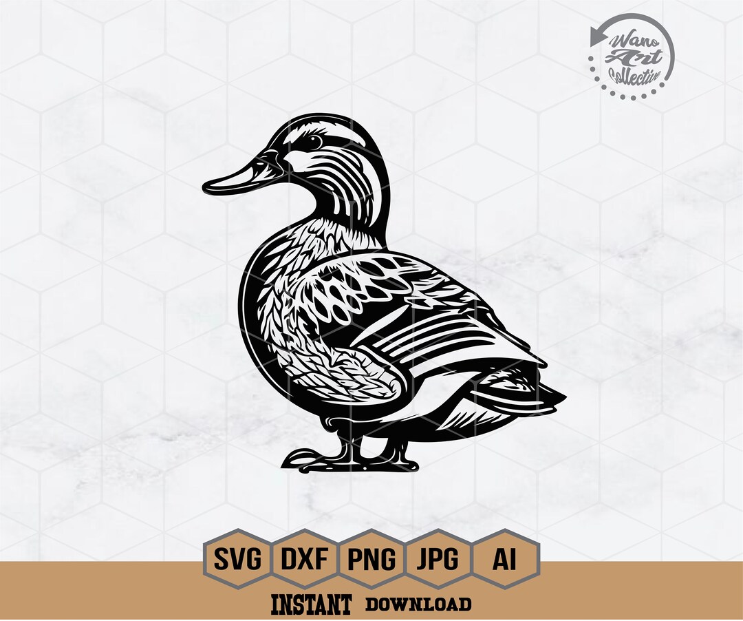 Duck SVG Mallard Duck SVG Duck Hunting SVG Duck Clipart Duck Cut Files