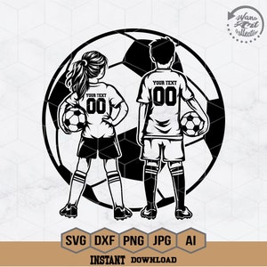 Personalized It | Soccer Kids Svg | Soccer Girl Svg | Soccer Boy Svg | Soccer Player Svg | Football Png | Soccer Shirt | Png Dxf Eps Ai