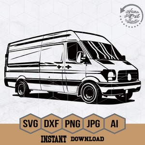 Cargo Delivery Van SVG | Moving Vehicle SVG | Delivery Van Truck Svg | Shipping Van Svg | Delivery Van Svg Cut Files for Cricut |Png Dxf Eps
