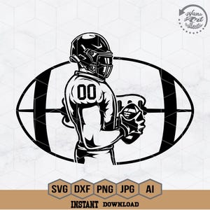 Personalized Numbers | Football Player Svg | Football Number Svg | Football Shirt | Football Season | Sublimation Designs | Png Eps Dxf Ai