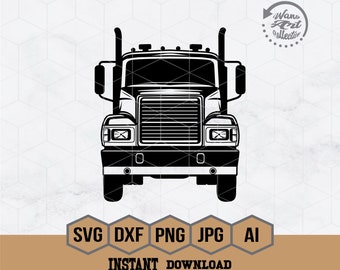 Semi Truck svg, Semi Truck Clipart, Semi Truck Cutfile, Semi Truck png, Trucker Dad svg, Truck Shirt svg, Truck Driver svg, Semi Truck dxf