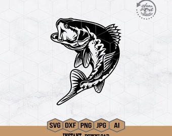 Abborrfiske Svg | Abborrfisk Svg | Fiskkrok Svg | Abborr Clipart | Fisketröja | Fiskkrok Klippfil | Fiskare Svg Png Dxf Eps Ai Jpg