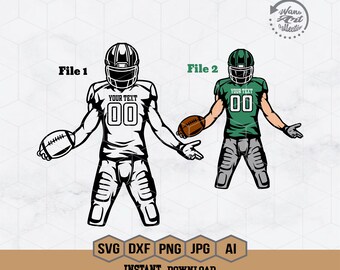 Football Player Svg File | Football League Svg | Football Svg | Customized Football Player Svg | Football Team  Layers | Football Player Png