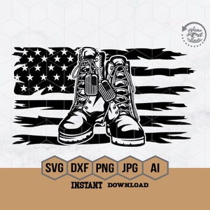 US Combat Boots svg, US Veteran svg, US Army svg, Veteran Shirt svg, Combat Boots Clipart, Combat Boots Cutfile, Boots Stickers