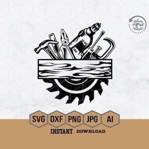 Carpenter Tools Svg | Carpenter Svg | Repair Tools Svg | Handyman Svg | Repair Svg | DIY Tools Svg | Contractor Svg | Builder Tools Svg