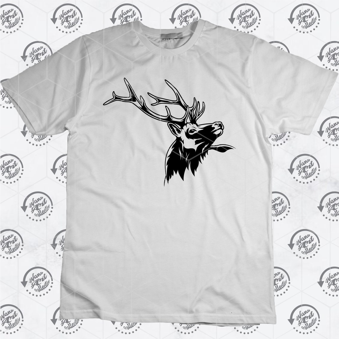 Elk Svg Elk Antler Svg Deer Hunter Svg Deer Clipart Hunting Svg Elk