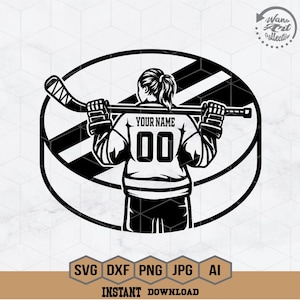 Ice Hockey Svg | Hockey Player Svg | Hockey Girl Svg | Hockey Ball Svg | Ice Hockey Png | Hockey Mom Cutfile | Hockey Skate Shirt | Png Dxf