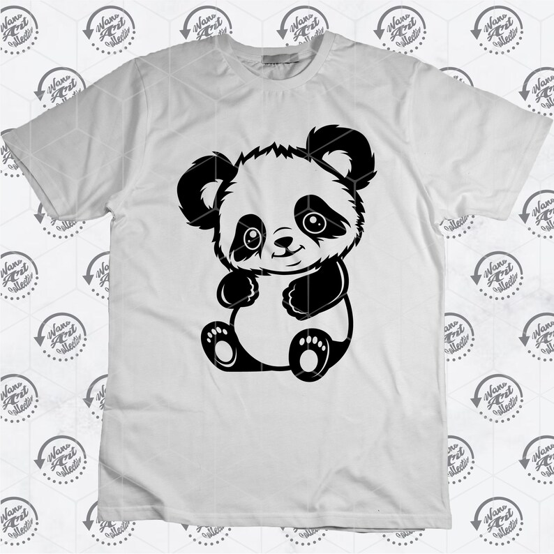 Cute Panda Sitting Svg Cute Panda Svg Panda Svg Baby - Etsy
