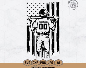 Amerikaanse honkbalspeler Svg | Amerikaanse honkbal Svg | Honkbalteam Svg | Honkbal vader Svg | Honkbal clipart | Honkbal-cutbestand | Honkbalsjabloon