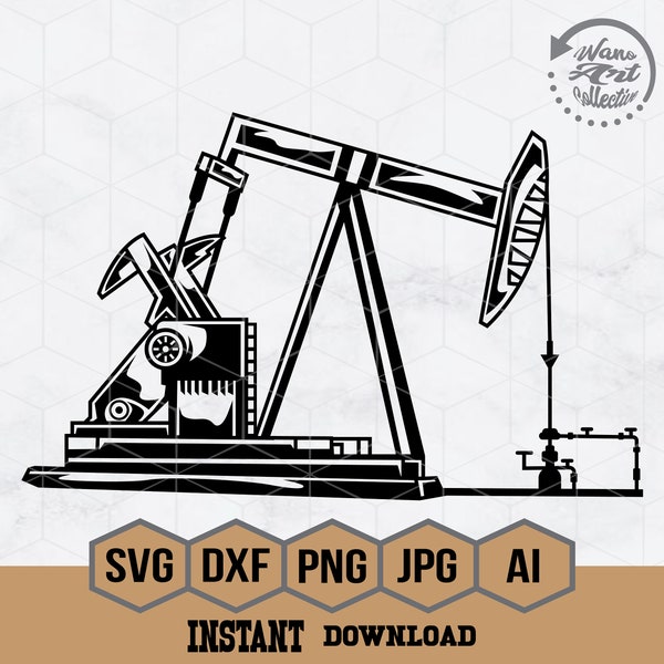 Oil Rig svg, Oil Drill svg, Oil Pump svg, Oil Field svg, Oil Derrick svg, Oil Rig Clipart, Oil Rig png, Oil Rig Cutfile, Oil Drilling svg