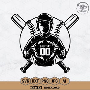 Baseball Svg | Baseball Player Svg | Baseball Team Svg | Baseball Dad Svg | Baseball Clipart | Baseball Stencil | Baseball Shirt | Png Dxf