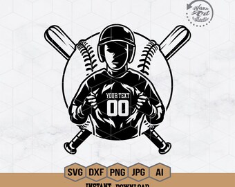 Baseball Svg | Baseball Player Svg | Baseball Team Svg | Baseball Dad Svg | Baseball Clipart | Baseball Stencil | Baseball Shirt | Png Dxf