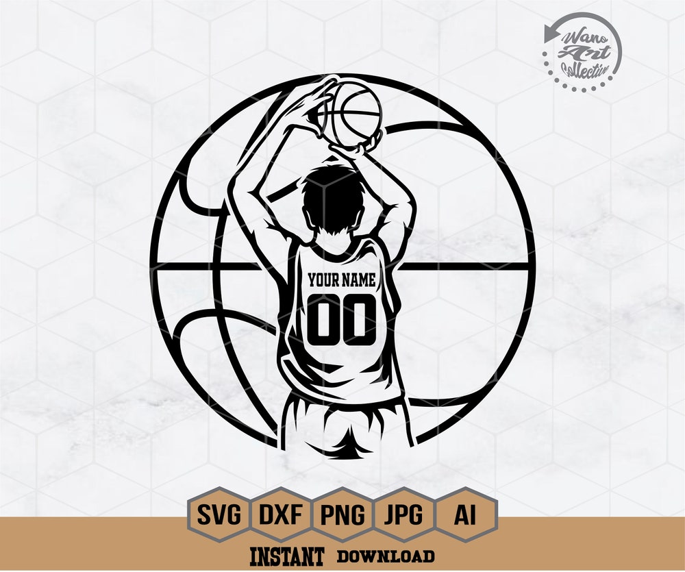 Peckshirt Custom Basketball Player Svg | Personalized Name | Basketball Svg | Basketball Team | Basketball Season | Basketball Sport Svg | Basketball Shirt