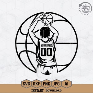 Basketball Player Svg | Personalized Name | Basketball Svg | Basketball Team | Basketball Season | Basketball Sport Svg | Basketball Shirt