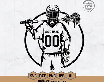 Jugador de lacrosse Svg / Lacrosse Svg / Lacrosse Boy Svg / Lacrosse Stick Svg / Lacrosse Team / Lacrosse Clipart / Lacrosse Dad Shirt / Png Dxf