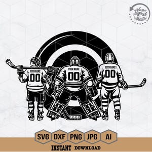 Eishockey Spielerin svg | Torwart geschnitten Datei | Hockey-Mannschafts-Svg | Schlittschuhlaufen | Eishockey SVG | Hockey Mom Cutdatei | Eishockey Shirt