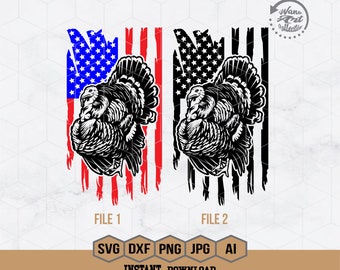 VS Turkije Svg | Wilde kalkoen Svg | Turkije Hunter Svg | Turkije Hunter Svg | Gobbler Turkije Svg | Turkije jacht Svg | Jachtshirt | Png dxf