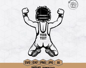 Kid worstelen Svg | Worstelen Svg | Worstelaar jongen Svg | Worstelaar Svg | Worstelteam | Stencil voor kinderen worstelen | Worstelshirt | Png dxf-eps