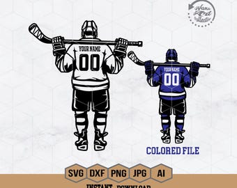 Ice Hockey Player Svg | Personalized Name | Hockey Name | Ice Hockey Svg | Goalie Clipart | Hockey Shirt | Hockey Season | Hockey Clipart