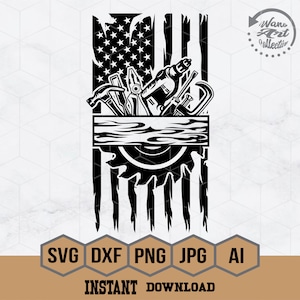 US Carpenter Tools Svg | Carpenter Svg | Repair Tools Svg | Handyman Svg | Repair Svg | DIY Tools Svg | Contractor Svg | Builder Tools Svg