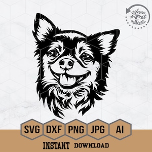 Chihuahua Svg, Słodki Chihuahua Svg, Najmniejsza rasa psów, Projekt koszulki dla miłośników psów
