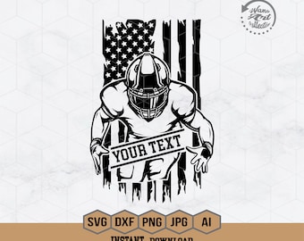 American Football Svg | Football Player Svg | Football Svg | Football Name Svg | Football Team | Football Season | Football Shirt | Png Dxf