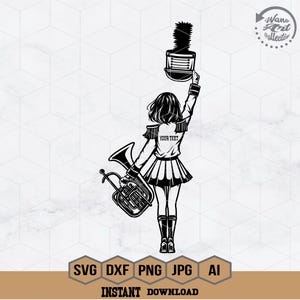 Marching Band Svg | Band  Mom Svg | Trumpet Svg | Band Senior Svg | Band Member Svg | Highschool Band | Marching Band Shirt | Png Dxf Eps