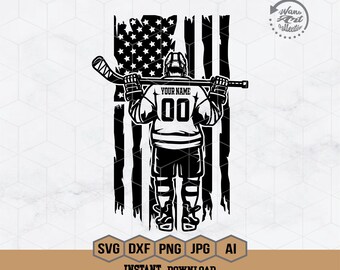 Ice Hockey Player Svg | Personalized Name | Hockey Name | Ice Hockey Svg | Goalie Clipart | Ice Hockey Shirt | Ice Hockey Season |