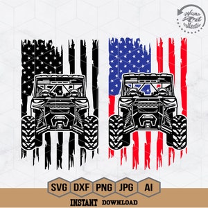 USA Flag Atv Svg | Atv Polaris Ranger Svg | Atv offroad Svg | Dirty 4 wheels Svg  | Atv Riding Clipart | Ranger Atv Cutfile | US Atv Svg
